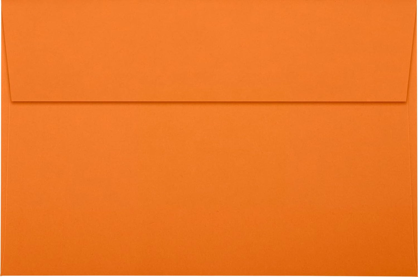 LUXPaper A9 Invitation Envelopes | Peel & Press | 5 3/4" x 8 3/4" | Mandarin Orange | 80lb. Text | 50 Qty