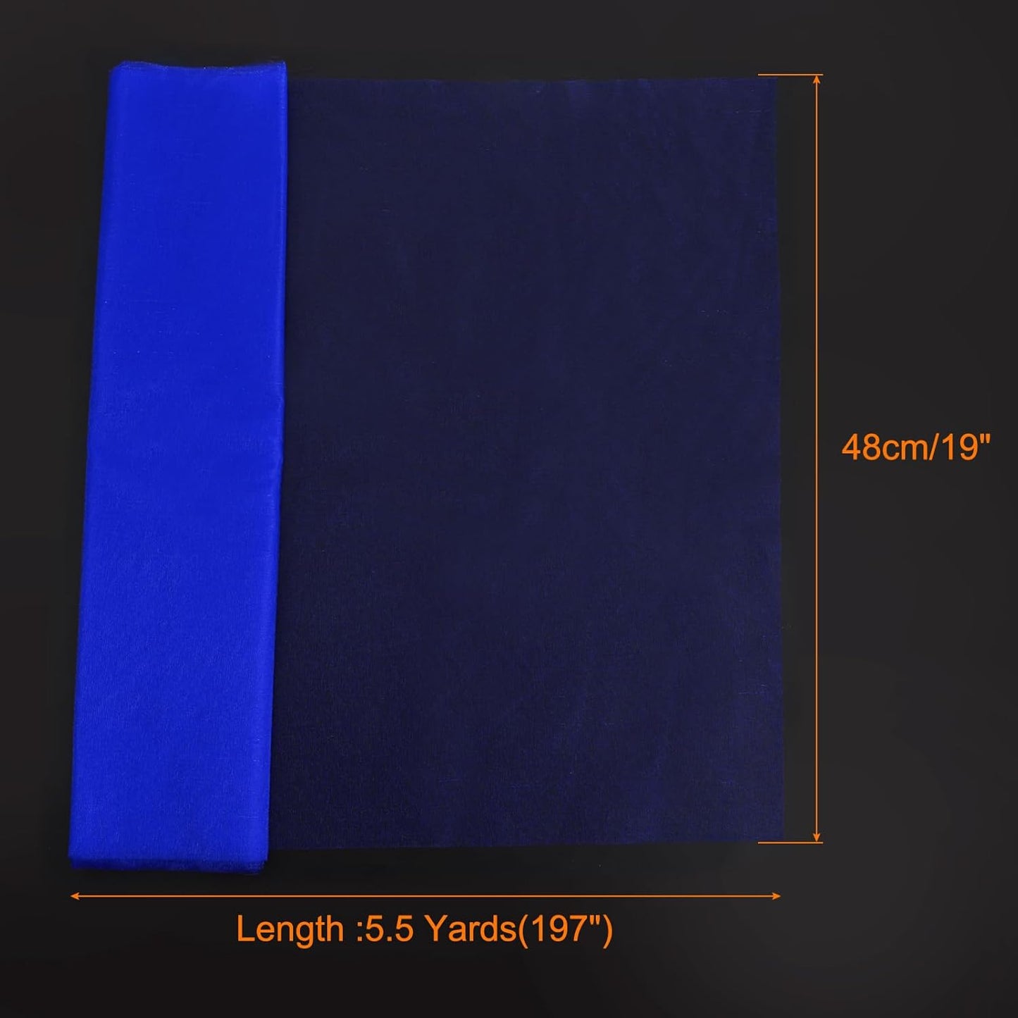 uxcell 19" by 5.5 Yard Tulle Fabric Backdrop Curtains for DIY Tutu Skirt Shower Decor Wedding Crafts Birthday Party Supplies, Sapphire