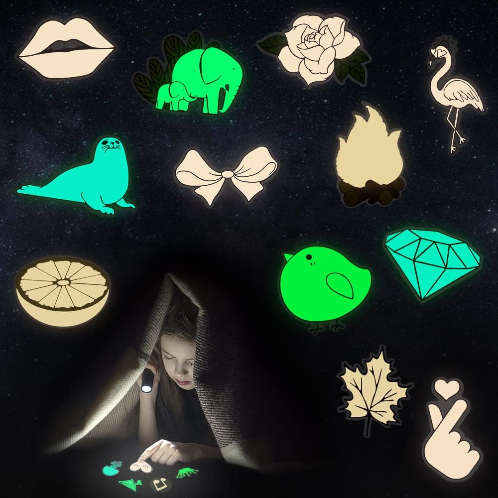 QTL Glow in The Dark Stickers for Wall Stickers for Kids Glow in Dark Stickers for Decor Kids Bedroom Stocking Stuffers 30Pcs