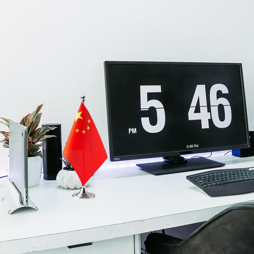 China Flag Chinese Flags, Small Mini Chinese Desk Flag, Used for Table Office Classroom Home Patriotic Events Decorations