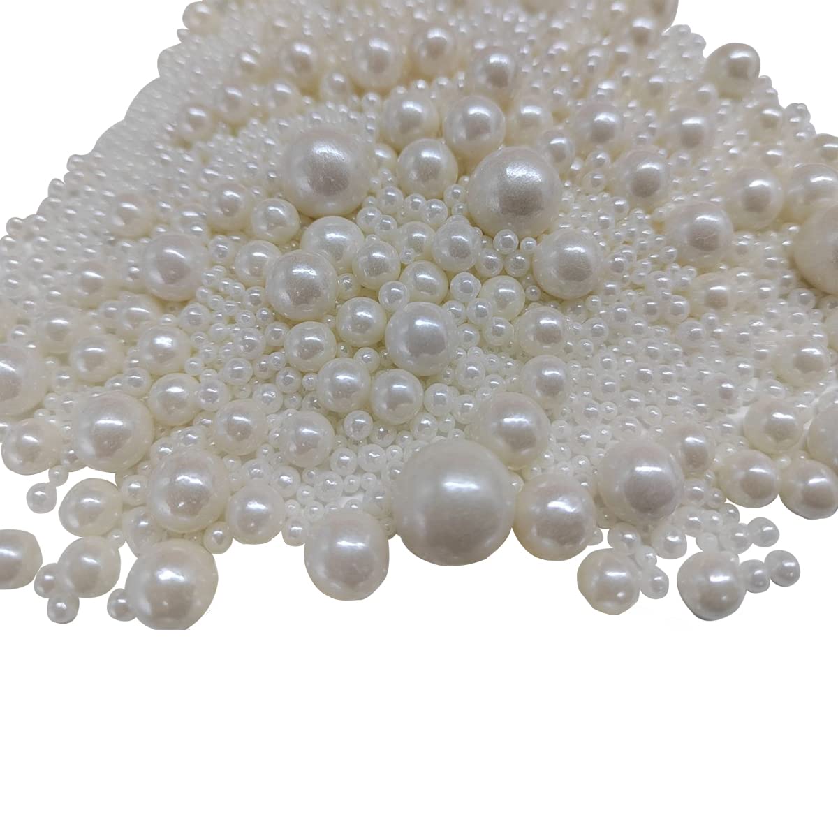 Edible Pearl Sugar Sprinkles White Candy Mixing Size Baking Edible Cake Decorations Cupcake Toppers Cookie Decorating Celebrations Wedding Valentines Easter Halloween Christmas Supplies 120g/ 4.23oz