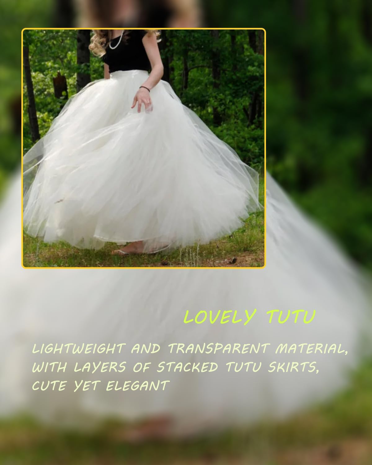 White Tulle Fabric 108" x 10 Yards for Wedding Decoration Pew Bows Christmas Gift Wrapping Ceiling Draping Baby Shower Birthday Party Reception DIY Craft Supplies