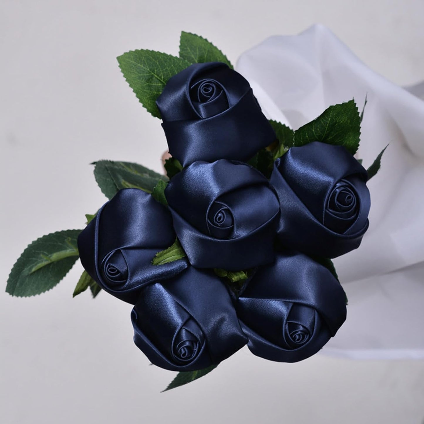 5/8" x 50 Yards Navy Blue Satin Ribbon Single Faced Fabric Ribbons for Gift Wrapping, Crafting, Bows Making, Sewing, Wedding, Home Decor