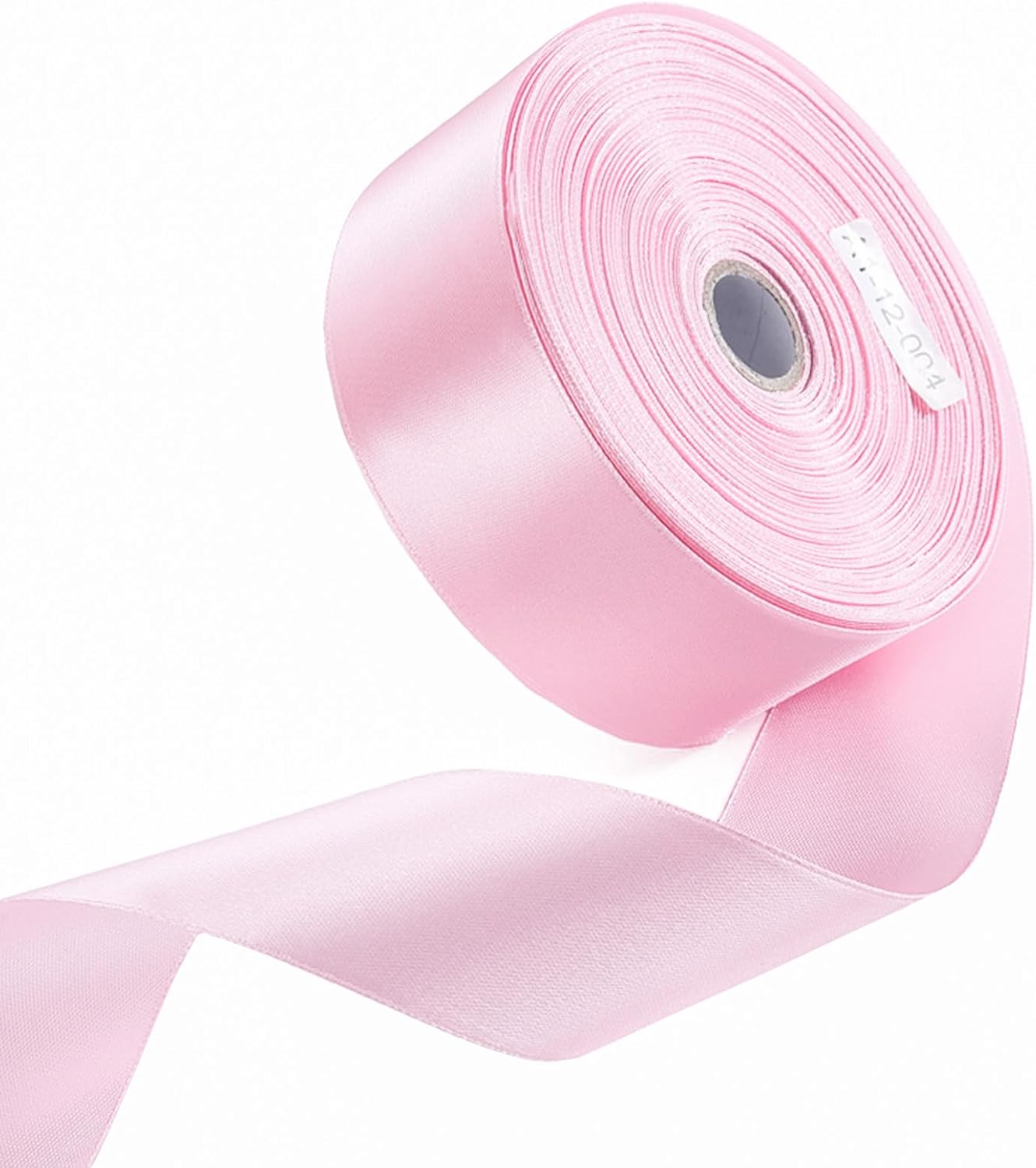1-1/2" x 50 Yards Light Pink Satin Ribbon Single Faced Fabric Ribbons for Gift Wrapping, Crafting, Floral Arrangements, Flower Bouquet, Wedding, Home Decor