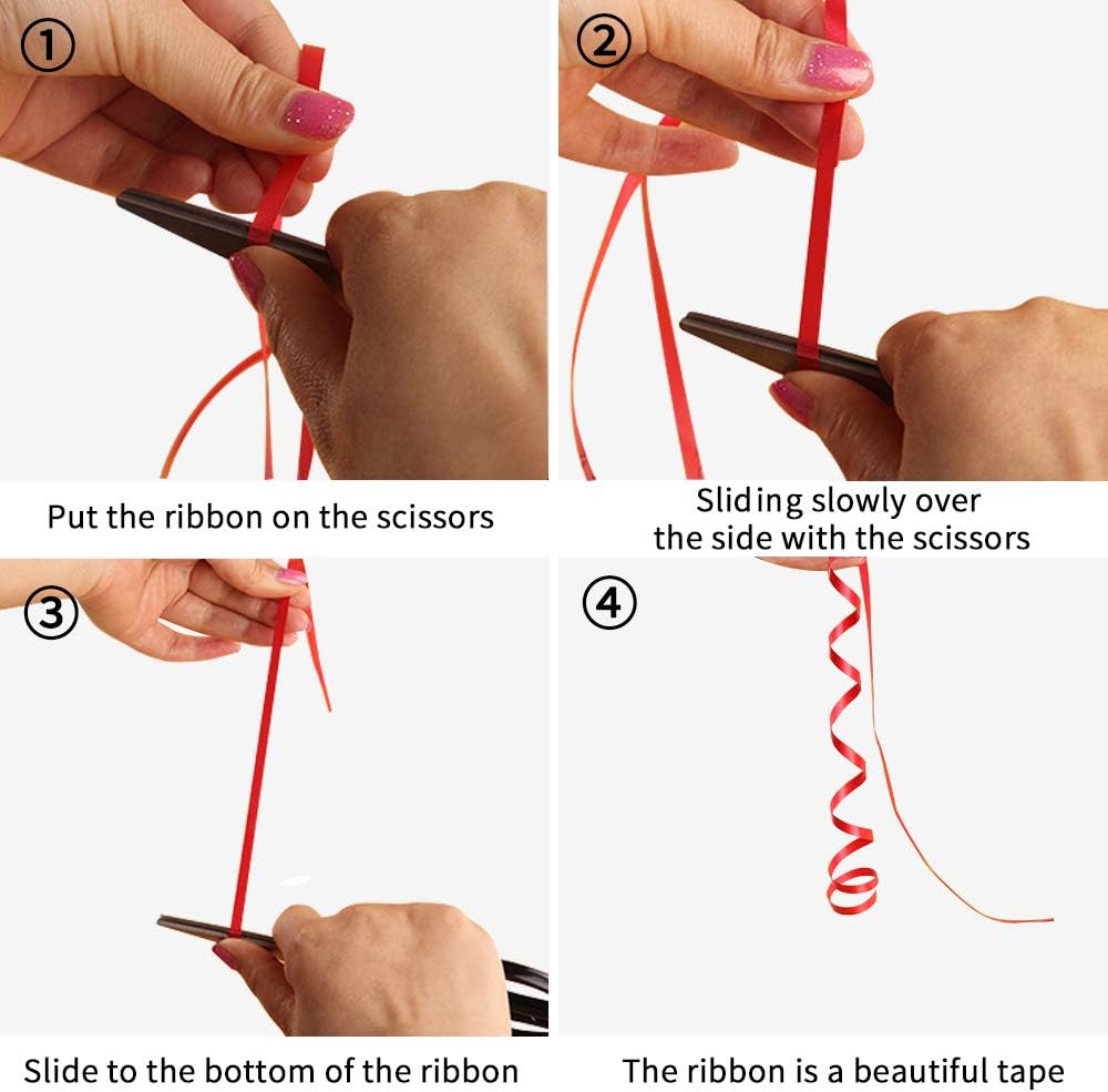 TONIFUL 500 Yards Curling Ribbon-Balloon Ribbon-Balloon String for Art&Craft Decor,Gift Wrapping,Ribbons and Bows for Christmas New Year Birthday Gifts (Red)