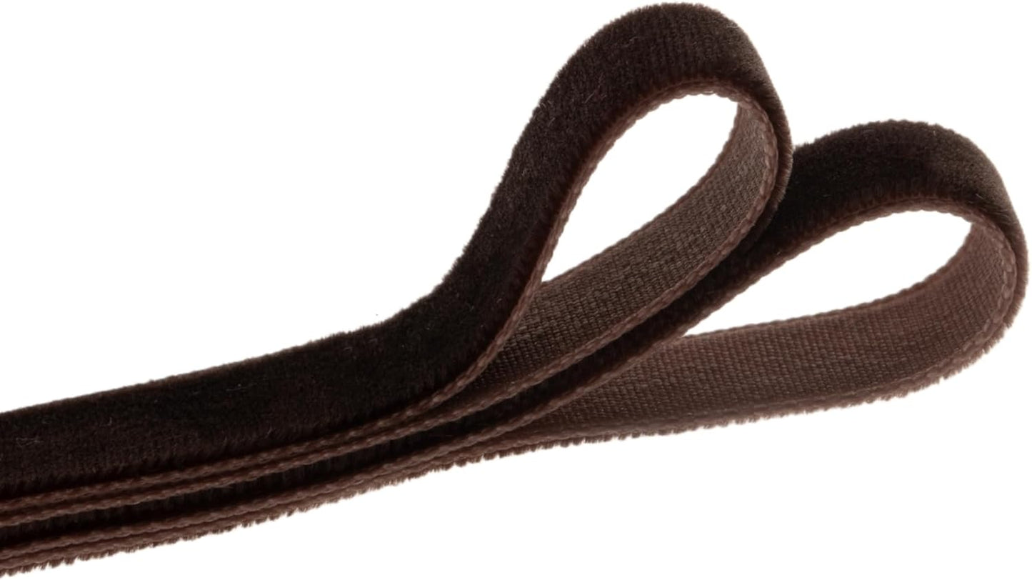 Vintage Brown Velvet Ribbon Chocolate Christmas Ribbon for Gift Wrapping Crafts Christmas Tree Ornaments Garland Decorations, 3/8 Inch X 25Yd