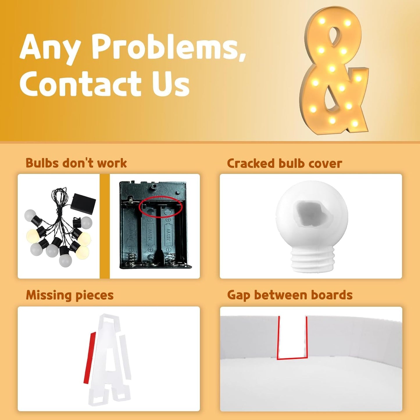 imprsv Marquee Light Up Letters, 4FT Mosaic Letters with Light for Baby Shower Graduation Party Decor, Large & for Engagement Wedding Party Decorations (Need to Assemble)