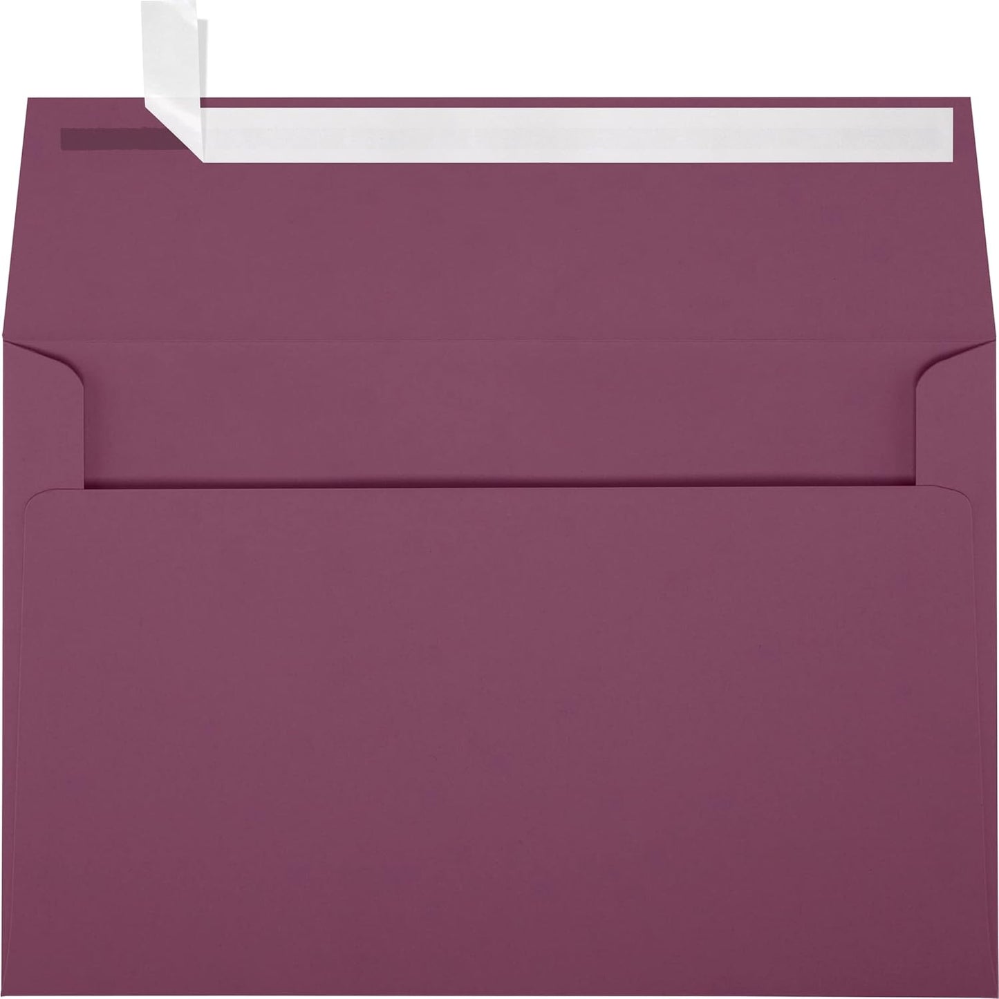 LUXPaper A9 Invitation Envelopes | Peel & Press | 5 3/4" x 8 3/4" | Vintage Plum | 80lb. Text | 50 Qty