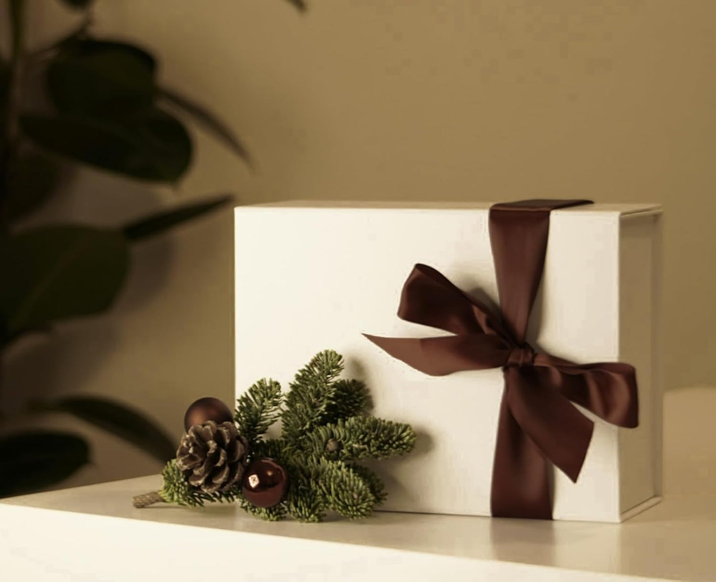 5/8" x 50 Yards Brown Satin Ribbon Single Faced Fabric Ribbons for Gift Wrapping, Crafting, Bows Making, Sewing, Wedding, Home Decor