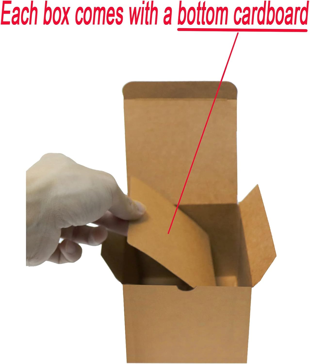 Bonfasvo Gift Boxes 30 Pack 4x4x4 inches Brown Fold Kraft Paper Boxes Bridesmaids Proposal Box Cupcake Boxes Easy Assemble Boxes with Lids for Wedding Birthday Party Christmas