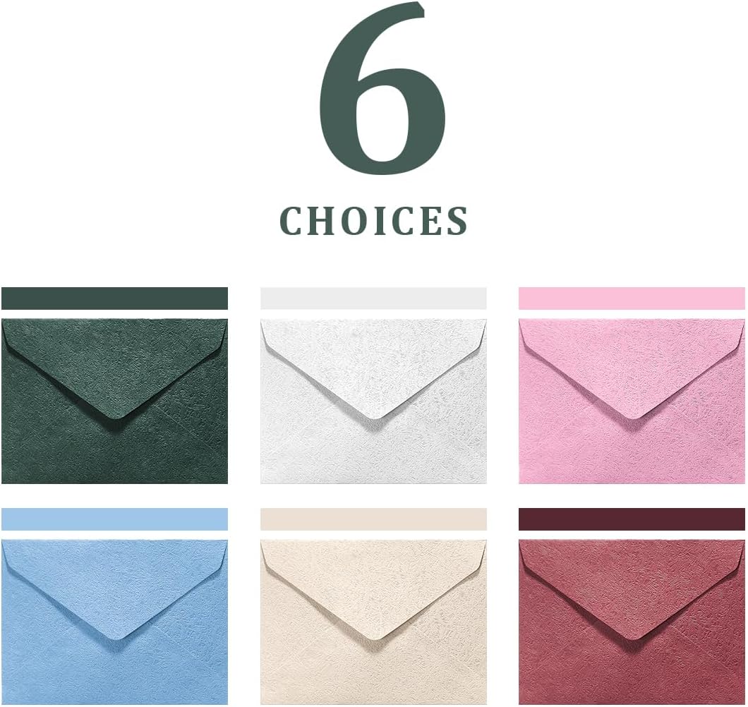 30 Pieces A6 Envelopes with 30 Seal Stickers, 6.32 x 4.45 inch Envelopes for 4 x 6 Wedding Invitation Cards, Greeting Cards, Graduation, Birthday Party Invitations, Green.