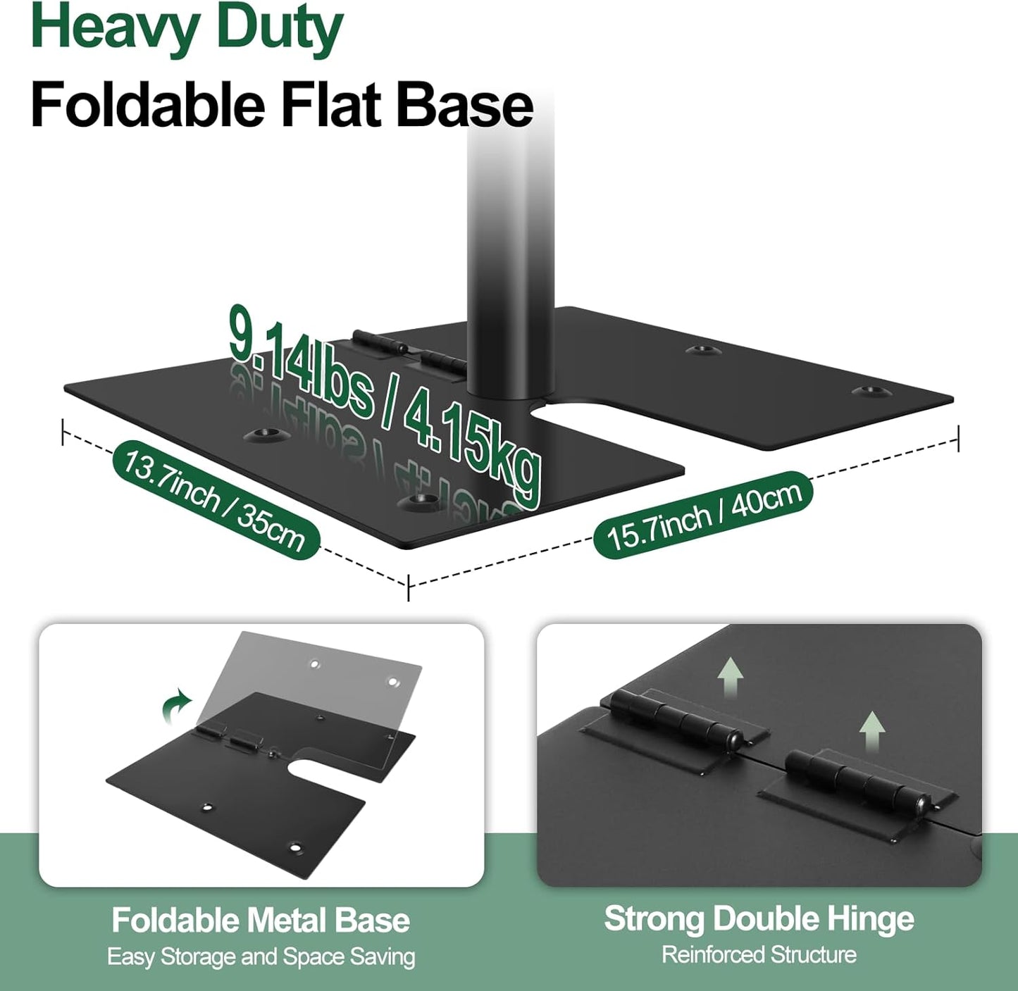 FUDESY Pipe and Drape Backdrop Stand Kit, 10x10ft Heavy Duty Backdrop Stand Adjustable Background Frame with Metal Base for Photography Wedding Parties Events Decoration, Black