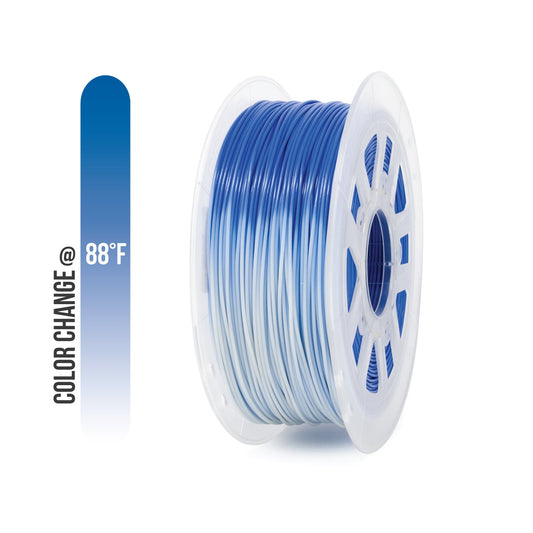 Gizmo Dorks 1.75mm ABS Filament, 1 kg for 3D Printers, Color Change Blue to White