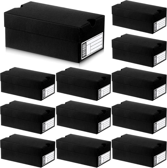 12 Sets Mini Sneaker Boxes for Party Favors Mini Shoe Gifts Boxes 4.7 x 2.5 x 2 Inch Sports Small Gift Case with Editable Label for Candies Cookies Snacks