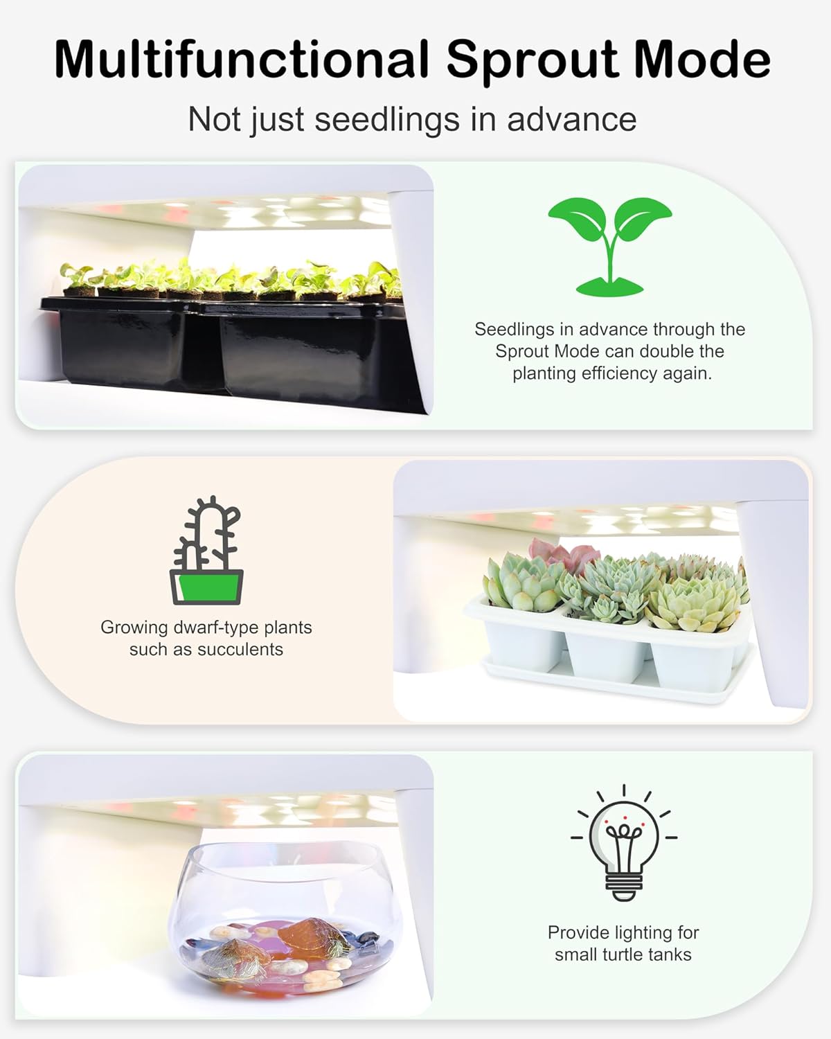 Hydroponic Growing System Kit 16 Pods, Smart Herb Garden with Sprout Mode Can Seedling in Advance & 24W Full Spectrum LED Grow Light, Indoor Garden Planter for Home/Office/School (White)