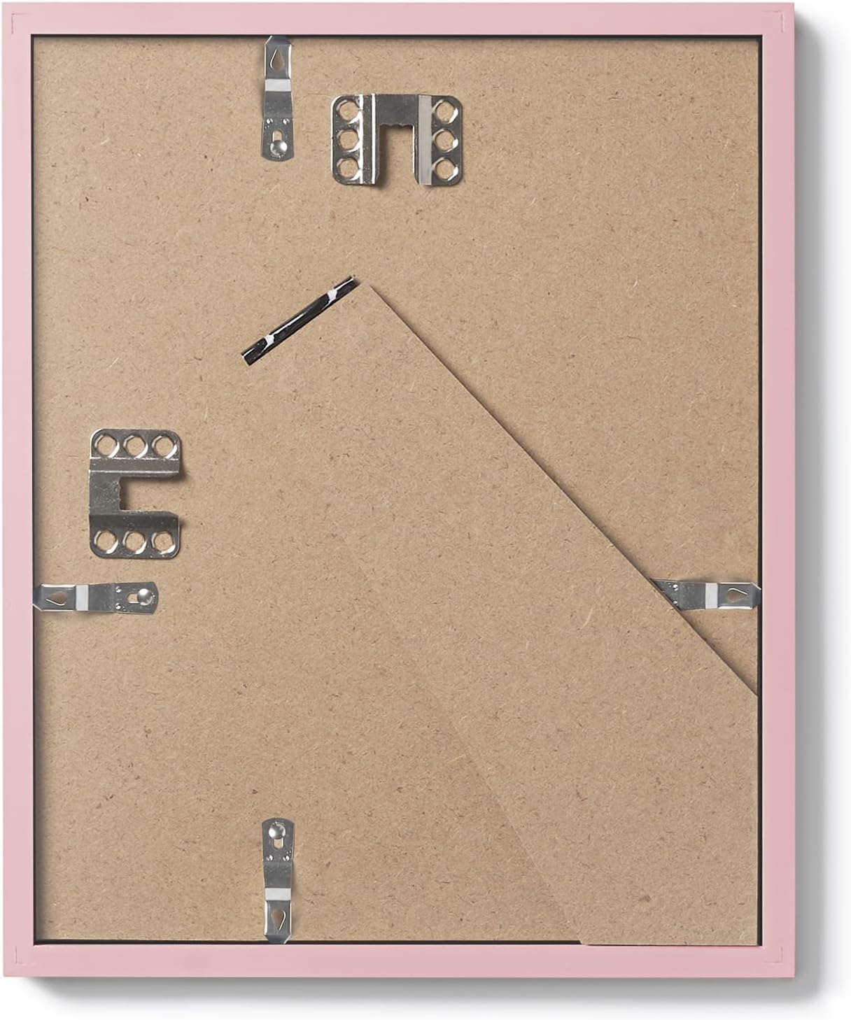 Opposite Wall - 8x10 in - Real Wood Pink Picture Frame - Lightweight, Versatile & Shatterproof - Wall Hanging & Tabletop Photo Frame - Office, Gallery & Home Decor