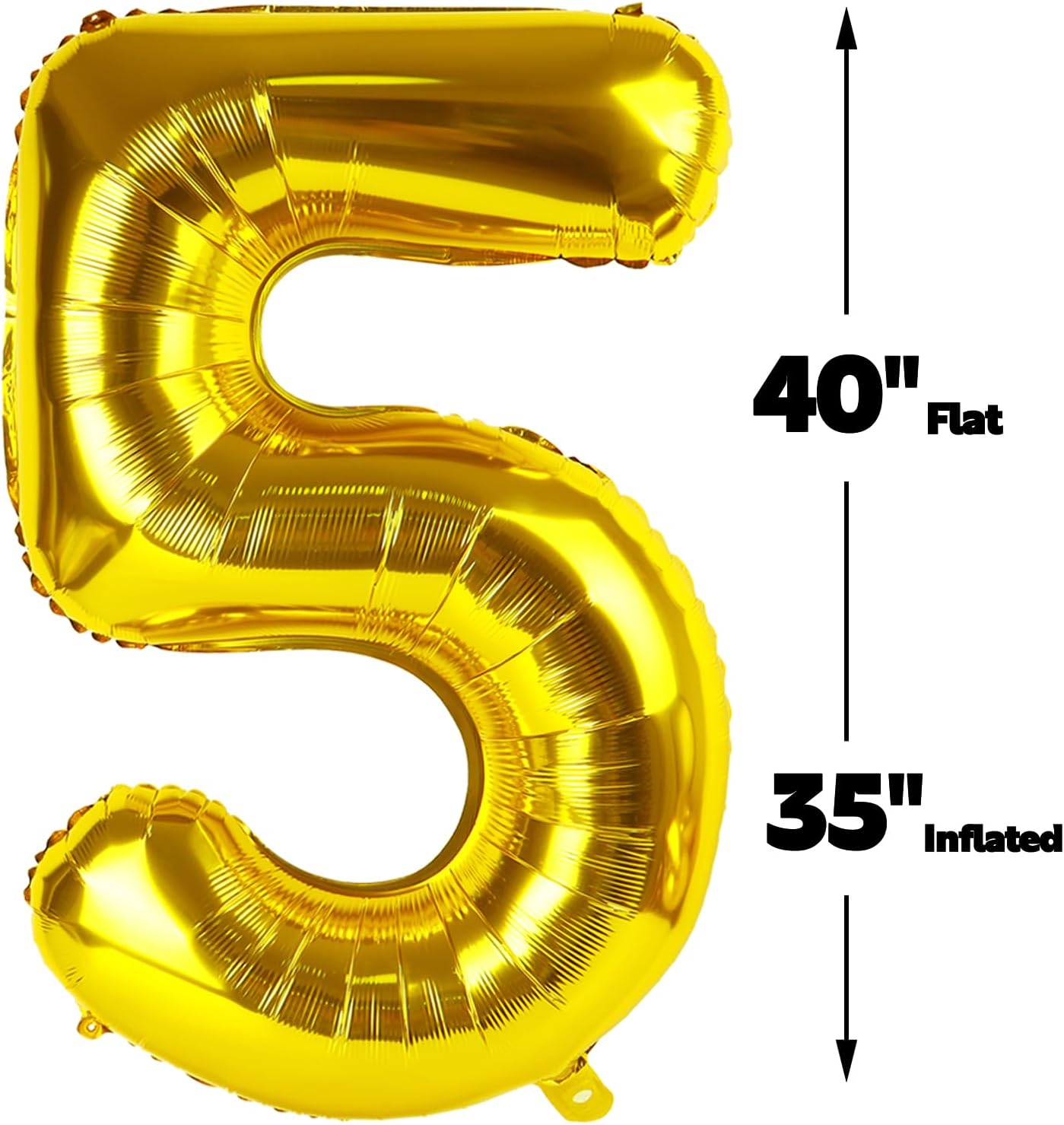 Gold 40 Inch Large Number 25 52 Birthday Balloon, 25 52 Birthday Decorations, Foil 25 52 Mylar Helium Numbers Balloons Girl Boy Anniversary Party Supplies
