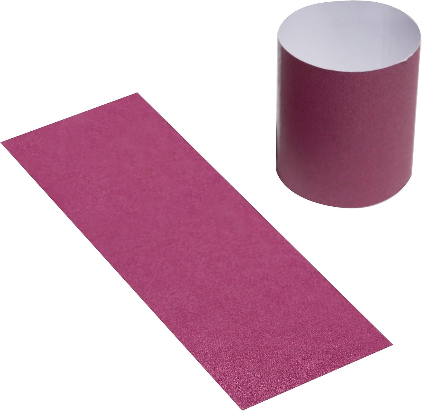 Germiwipe Paper Napkin Bands Box of 500,Napkin Rings Self Adhesive,Silverware Wraps Bands (Burgundy, Burgundy-500pcs)
