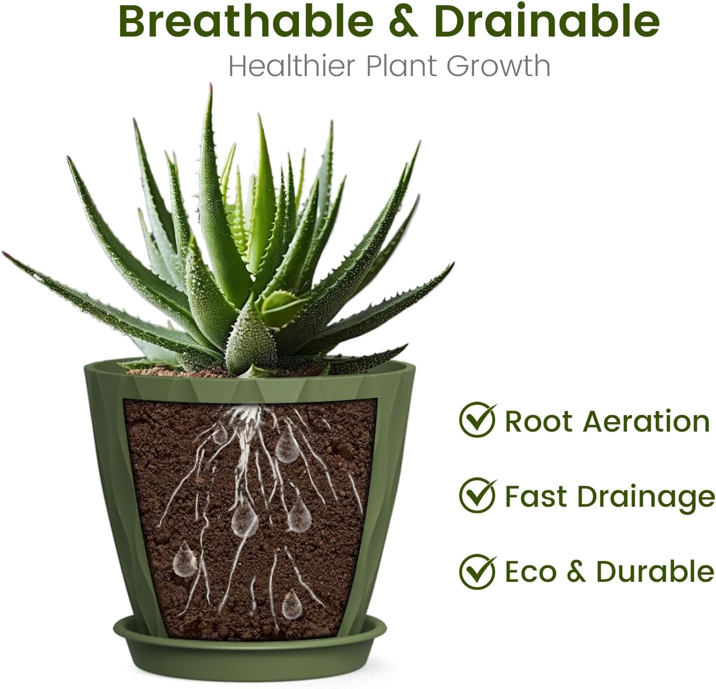 4 Inch Small Pots for Plants, 12 Pack Waffle Texture Small Plant Pots for Succulents, Plastic Planter with Drainage Holes and Saucers for Indoor Outdoor Plants, Flowers, Herbs, Seedlings, Colorful