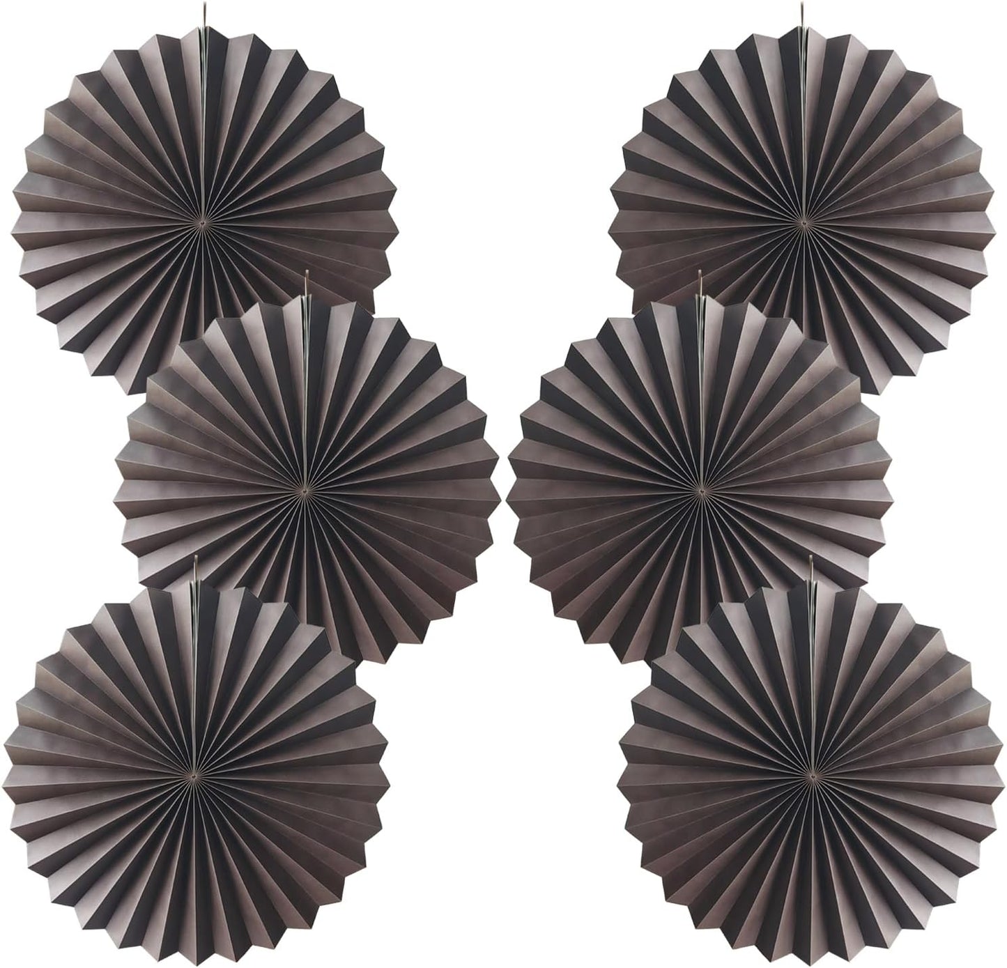 BARTHEW Coffee Party Decorations,Coffee Birthday Decorations,Party Events Accessories,Coffee Themed Party,Friends Party16in Hanging Paper Fans 30 Color DIY Set(Coffee))