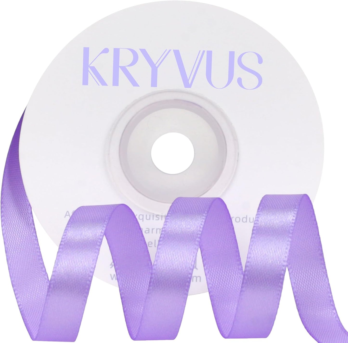 Light Purple Satin Ribbon 3/8 inch X Continuous 25 Yards, Single Face Polyester Ribbon Perfect for Gift Wrapping, Flower Bouquet, Wedding Decor, Crafts, Bow Making, Sewing and More