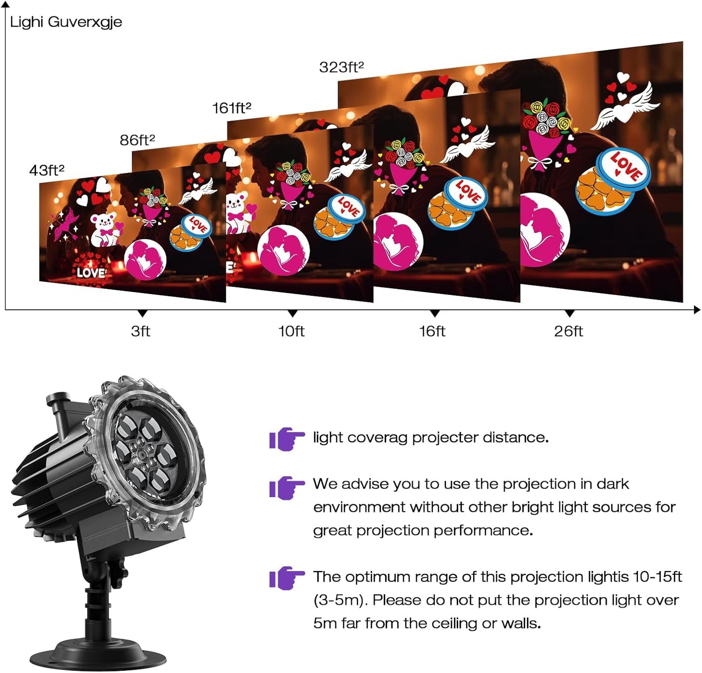 Christmas and Halloween Projector Lights Outdoor Holiday Decoration for Christmas, Halloween, Easter, Independence Day, Thanksgiving, New Year & Birthday Parties