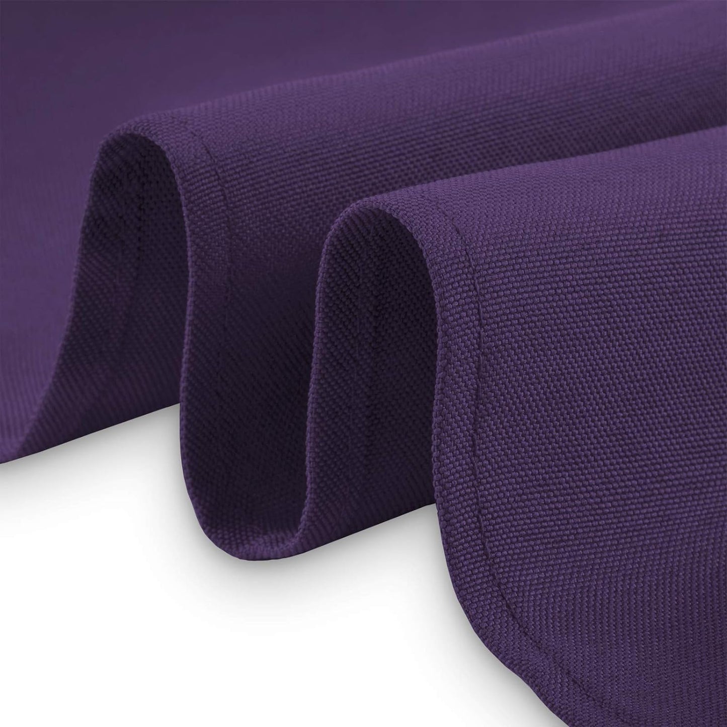 Lann's Linens - 10 Premium 60" x 126" Tablecloths for Wedding/Banquet/Restaurant - Rectangular Polyester Fabric Table Cloth - Purple