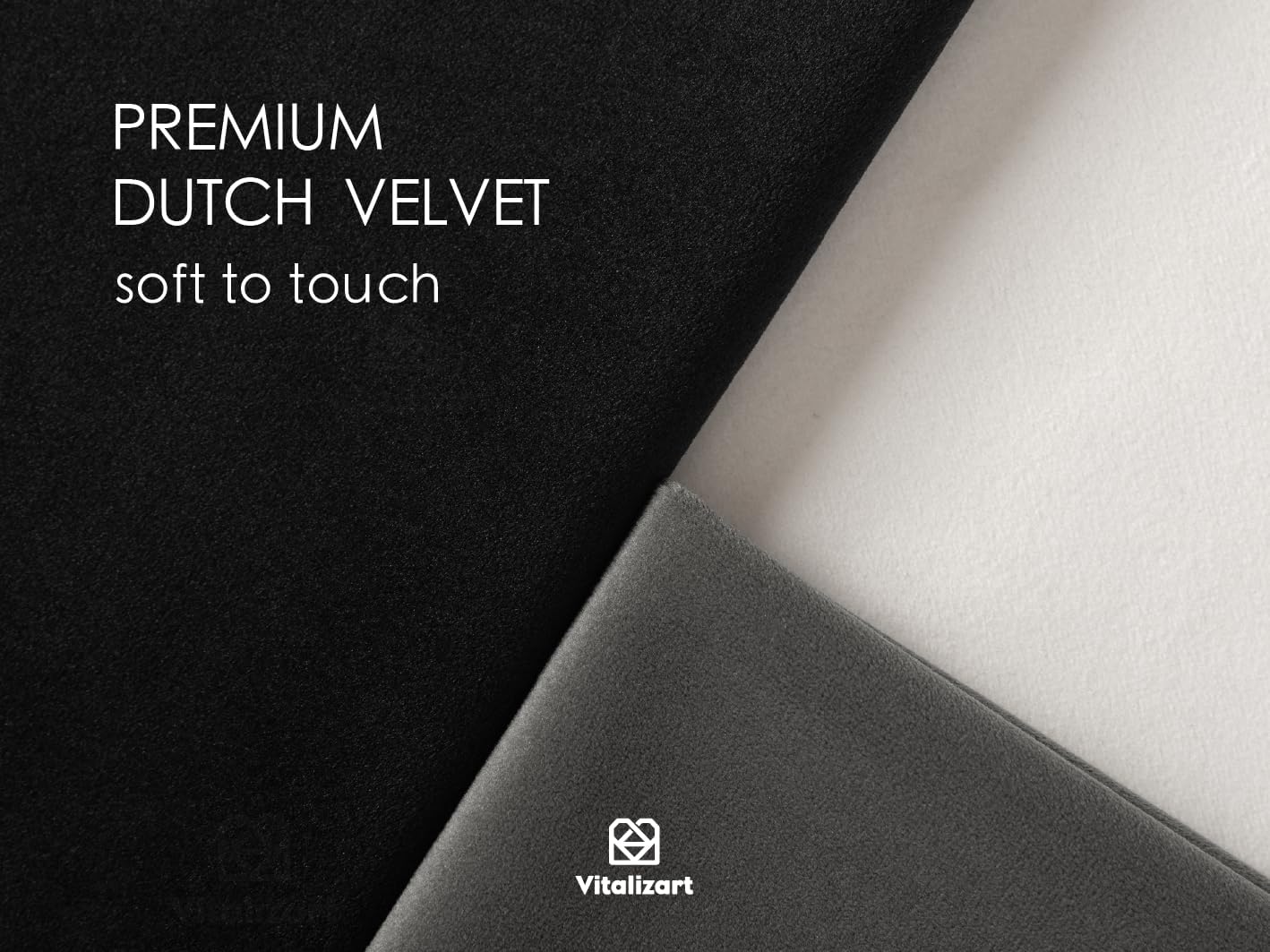 Vitalizart Velvet Ribbon Black White Set 3/8" x 15 Yd Wooden Spool Fabric Trim 3 Rolls * 5 Yd for Christmas Wreath Decoration Handmade Craft Ornaments Gift Wrapping & Bow Making