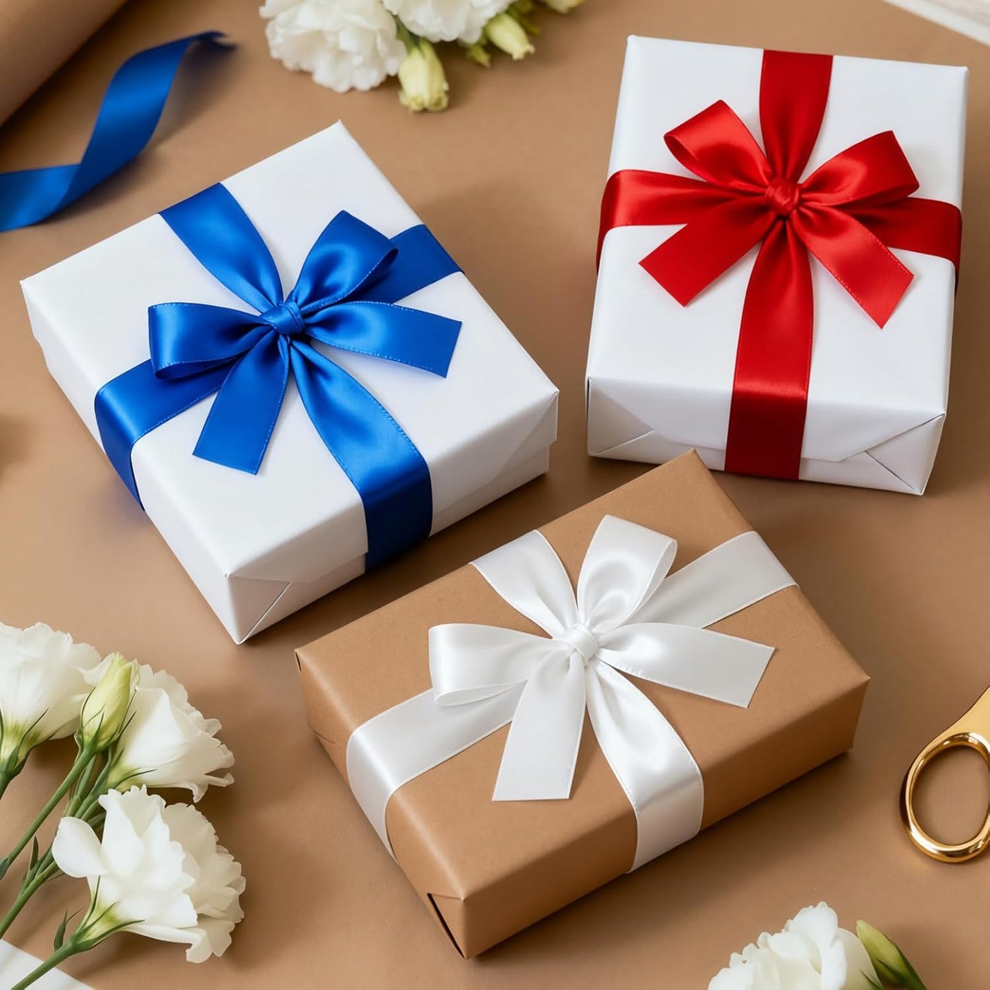 1-1/2 Inch 100 Yards Satin Ribbon Royal Blue, Solid Color Fabric Ribbon for Gift Wrapping, Wedding, Polyester Gift Ribbon for Birthday Party Decoration, Craft, Hair, Floral, Sewing