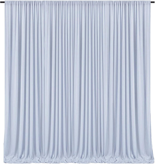 10 x 7 Feet Purple Gray Backdrop Curtain for Partie, Background Curtains for Photoshoot, Birthday, Wedding, Halloween, Thanksgiving, Christmas Day, New Year Party Decorations 5Ft x 7Ft, 2 Panels