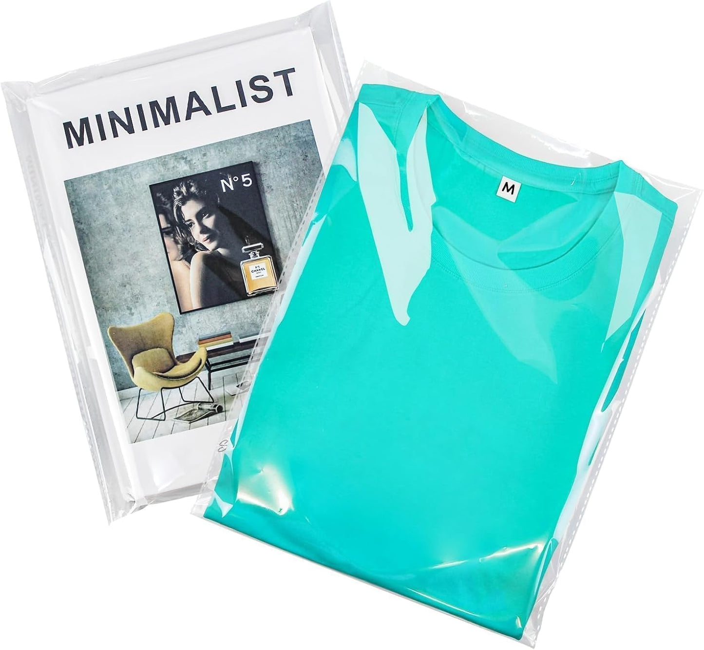 PigPotParty 9"x12" Cellophane Bags, Clear Plastic Gift Bag, 100 Pcs Self Sealing Cellophane Bags for Packaging Clothing, T Shirts, Party Favors, Gift, Small Business