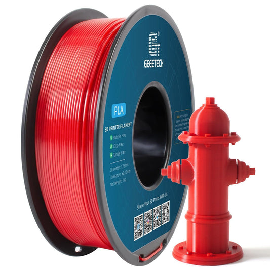 Geeetech Red PLA Filament 1.75mm 1KG, 3D Printer Filament Dimensional Accuracy +/- 0.02 mm, 1kg per Spool(2.2lbs) 3D Printing Filament Fits for Most FDM 3D Printers