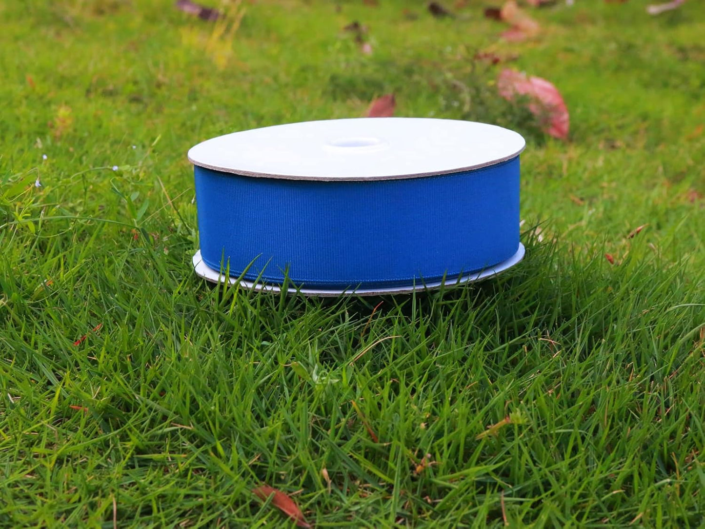 One Roll 50 Yards Soild Navy Blue Grosgrain Ribbon 1 1/2 inch Flower Bouquets Ribbons-1.5 inch Thick Gift Wrapping Ribbon-DIY Crafts Bow Hair Headband Accessories Ribbons #365(38mm)