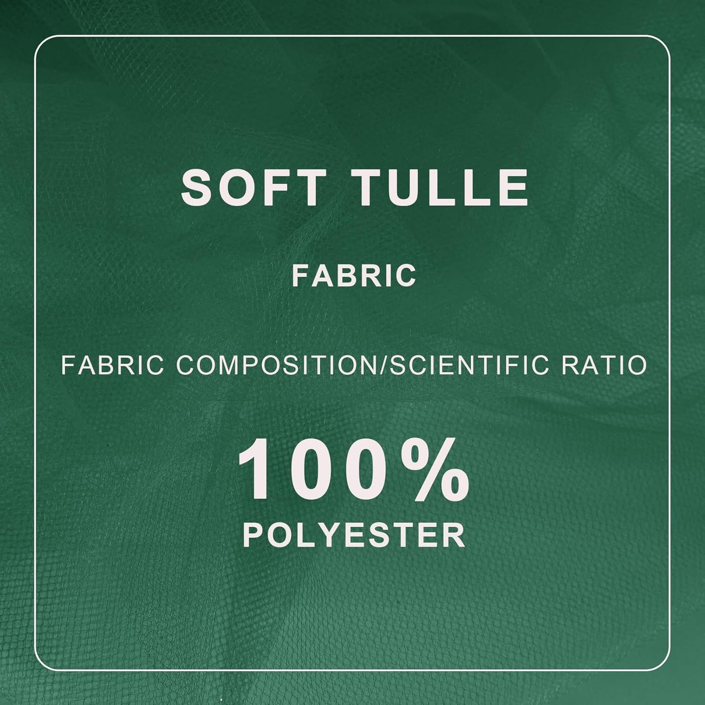 Hunter Green Tulle Fabric Roll Spool Bolt (54 Inch by 40 Yards) Large Tulle Wedding Party Decoration, Tutu Skirt, Table Runner, Gift Wrapping, Bridal Shower, Soft & Drape (Hunter Green)