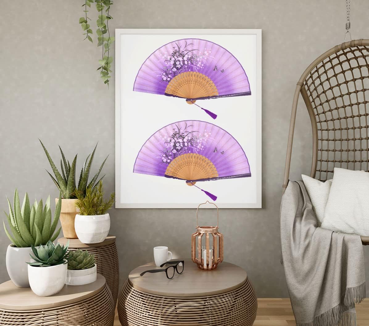 Amajiji Small Folding Hand Fan for Women, Chinese Japanese Vintage Style Bamboo Silk Fans for Party Wedding Dancing Decoration Gift Performance (AM-33)