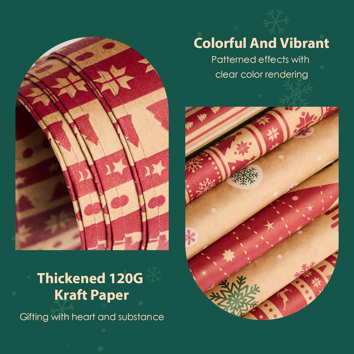 MESHA Christmas Gift bags 24Pcs 8.6x7x3.3'' Kraft Paper Bags with Handles Bulk for Gifts Holiday Xmas Goodie, Party Favors, Candy, Treat