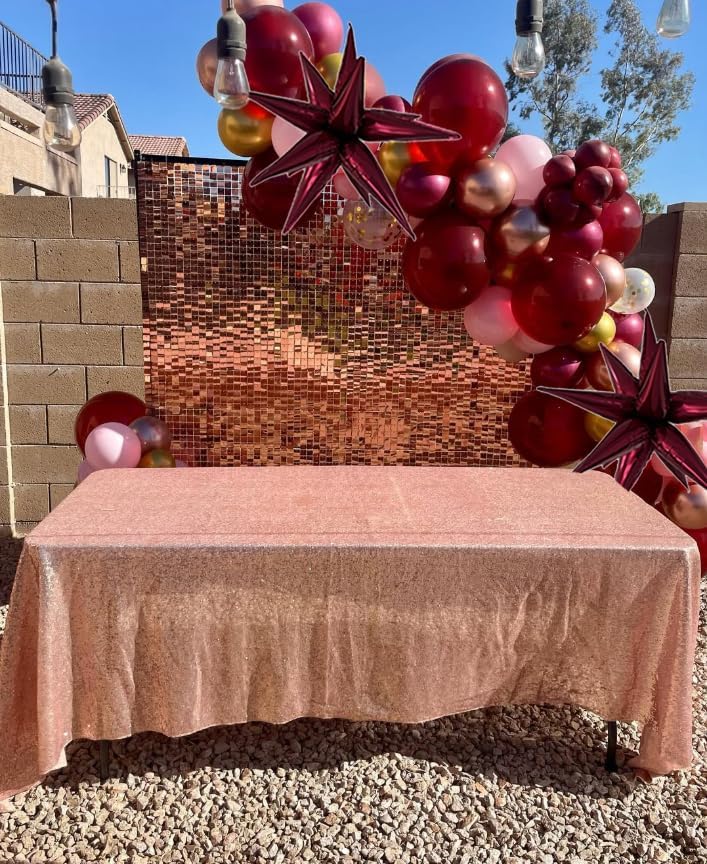 3pcs 26inch 3D wine red (Burgundy) Explosion Star foil balloon, wine red Foil Cone Star burst Balloons for Birthday Wedding New Year Party Event