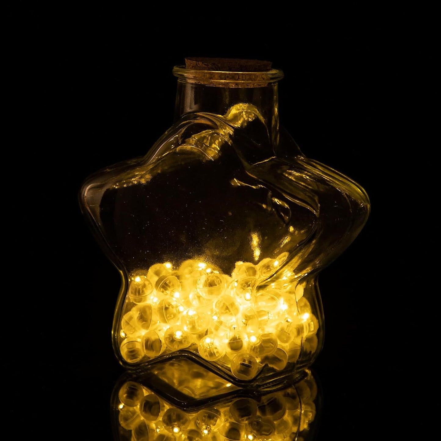 50pcs LED Warm White Balloon Lights, Round LED Mini Lights for Paper Lantern Balloon Birthday Party Event Indoor Outdoor Wedding Decoration Halloween Christmas Supplies