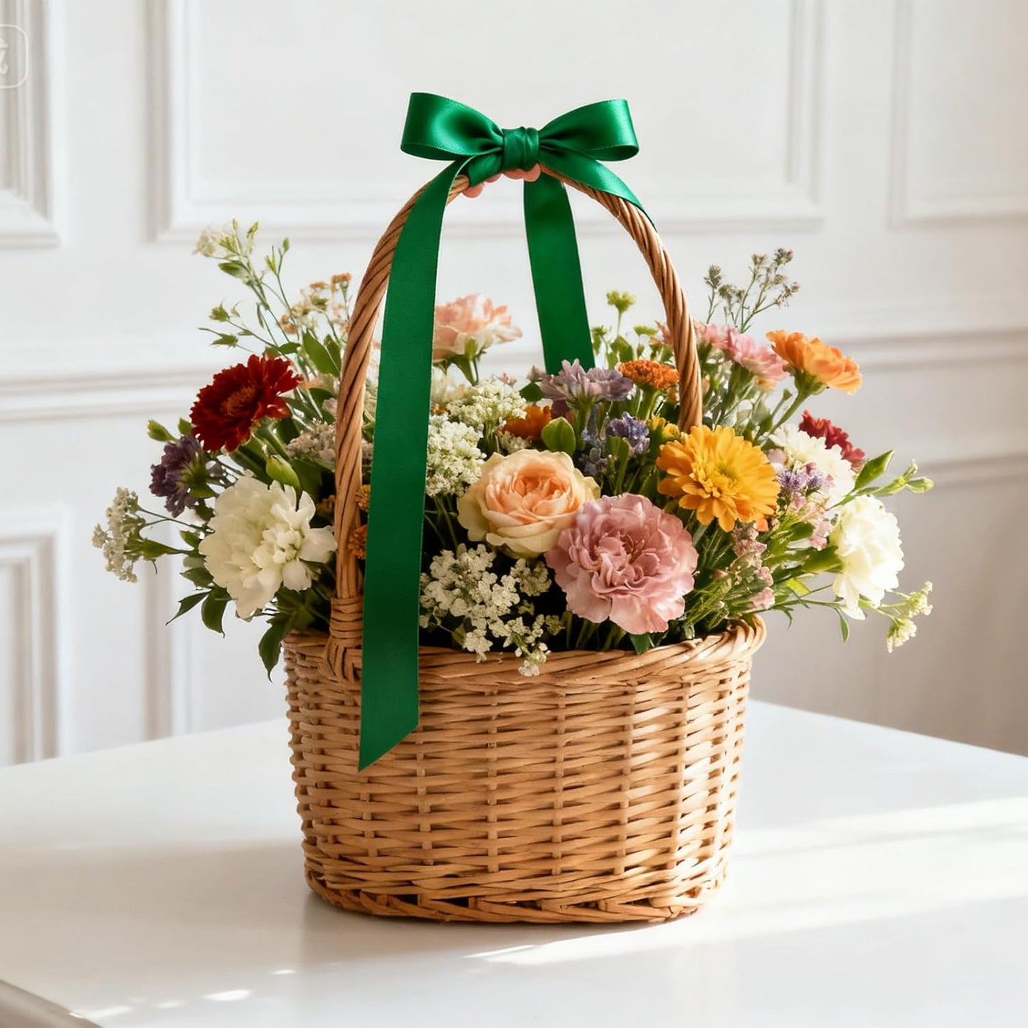 NESCCI 100 Yards Ribbon,1-1/2 Inch Dark Green Satin Ribbon,Single Face Satin Ribbons,Perfect for Gift Wrapping,Wedding Decoration,Handmade Bows,Wrapping Bouquet,Halloween, Christmas