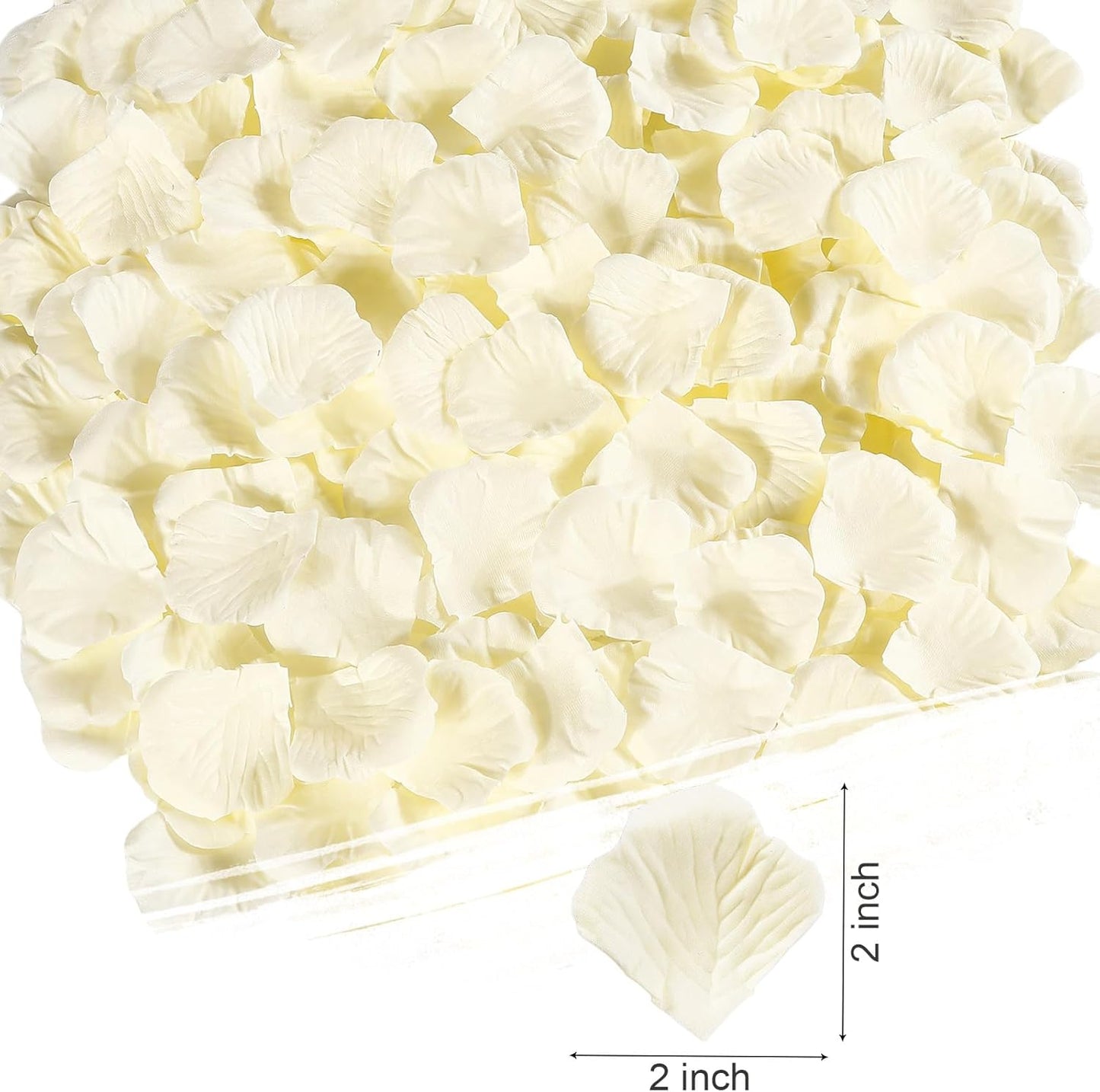 1000 Pcs Beige Rose Petals Artificial Silk Flower Petals Romantic Decorations for Wedding Engagement Birthday Event Anniversary Party Backdrop Supplies