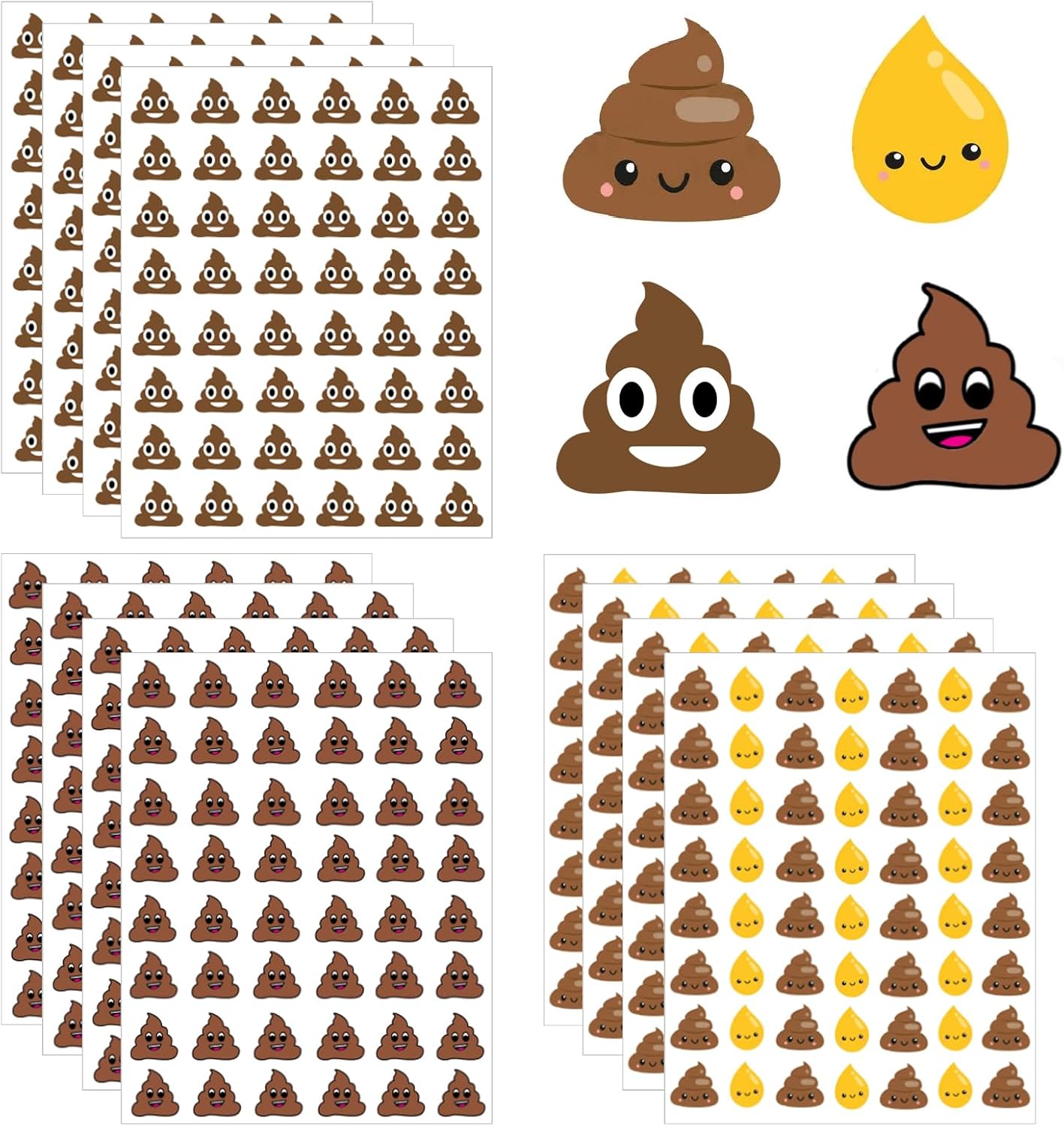 Stickers for Potty Training, 608 Pieces Sticker Party Favor Decorations Journal Teachers Scrapbooking Kids Party Supplies