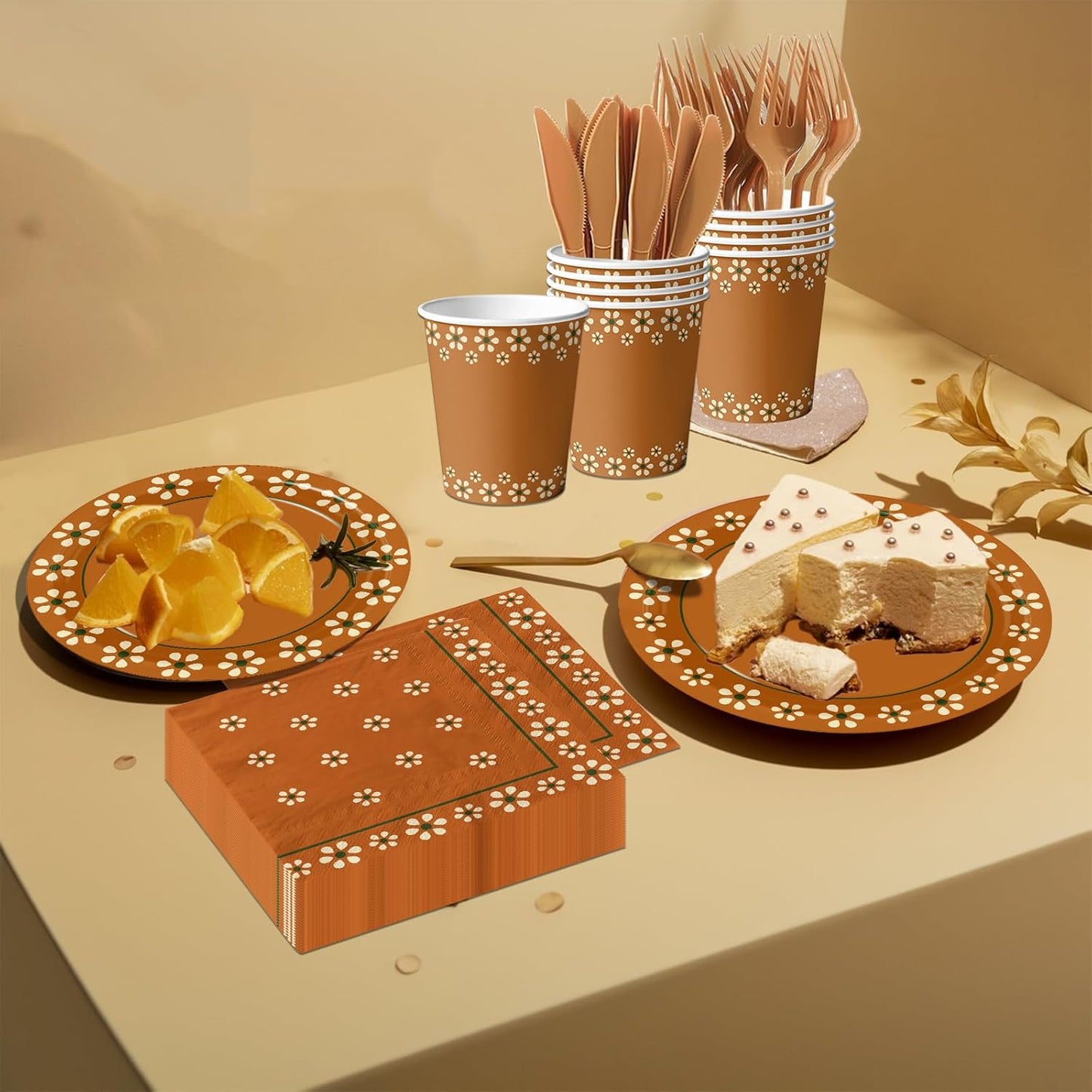 Platos De Barro Mexicanos Paper Plates，Mexica Party Decoration Mexican Cups Napkins for Mexican Theme Party Decorations,Servrs 24