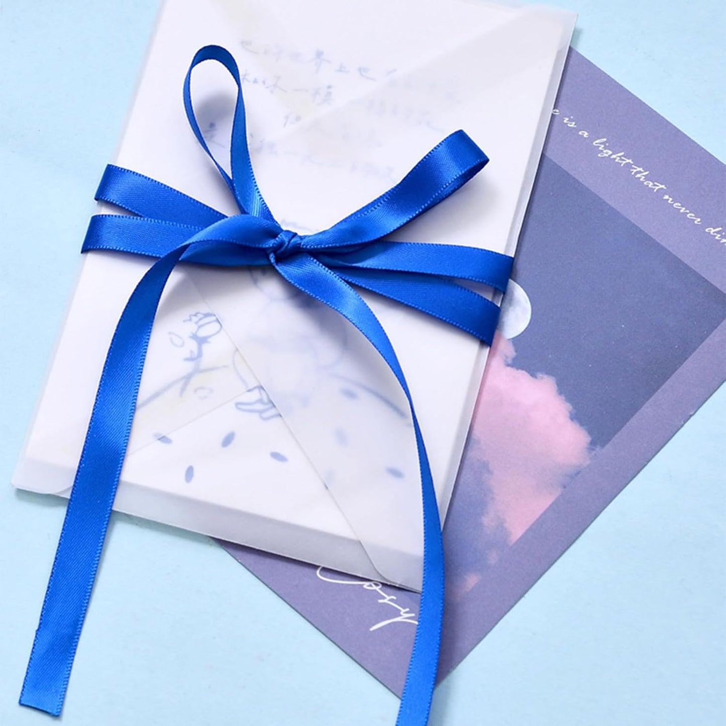 3/8" x 230 Yards Royal Blue Satin Ribbon Single Faced Bulk Fabric Ribbons for Gift Wrapping, Crafting, Scrapbooking, Bows and Card Making