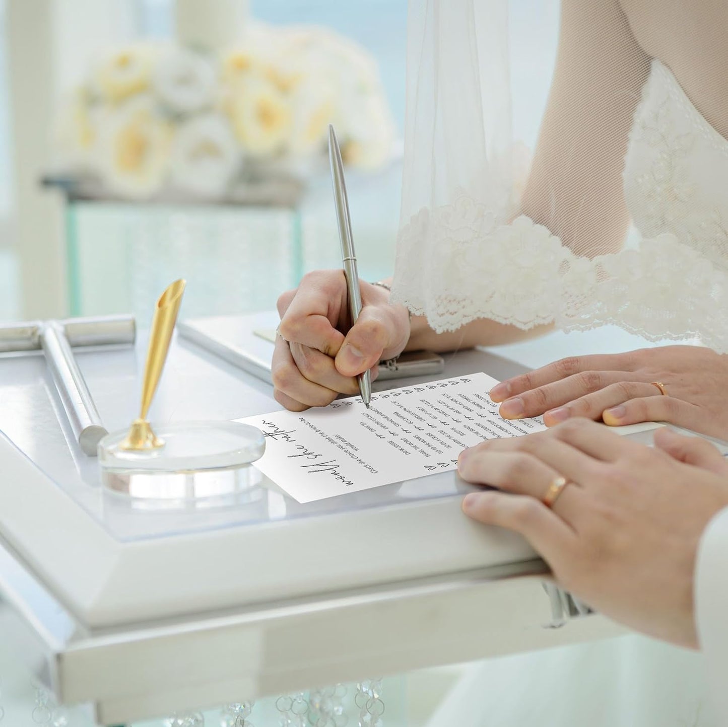 Bridal Shower Games, Would She Rather, 25Pcs Minimalist White Double-Sided Bridal Game Cards, Wedding Shower Games for Guests, Engagement Bachelorette Party Supplies - A15