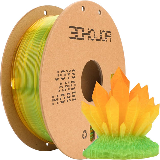 Transparent Multi Rainbow Color Change PLA 1.75mm 1KG 3D Printing Filament Crystal Rainbow PLA -Wheat Field