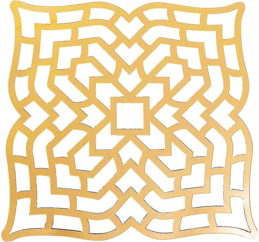 Gold FOIL CARDSTOCK PLACEMAT 24PC - Party Supplies - 24 Pieces