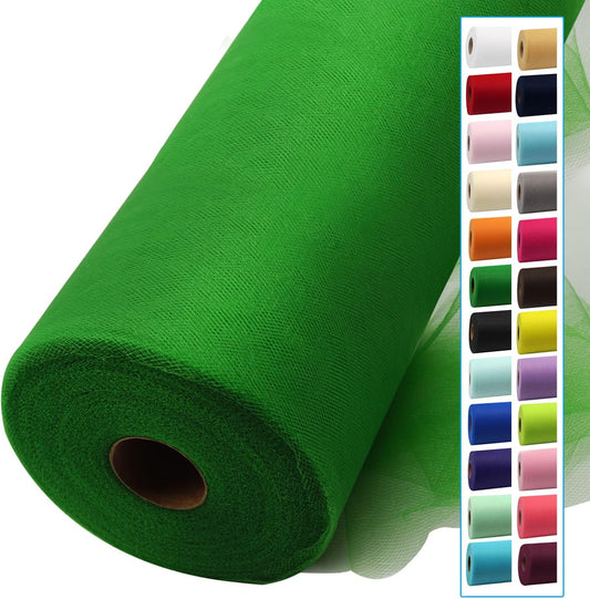 Emerald Green Tulle Fabric Rolls 54 Inch by 40 Yards Tulle Bolt Spool for Wedding Decorations Christmas Gift Wrapping DIY Tutu Baby Shower Table Skirt Ceiling Decor Birthday Party Craft Supplies