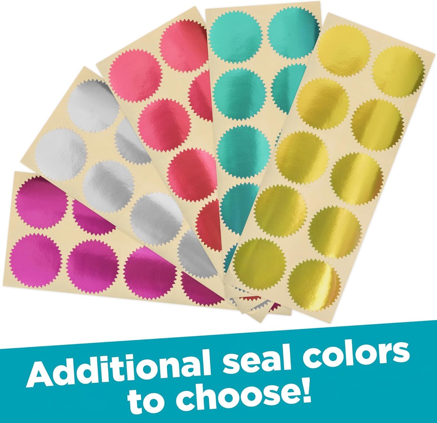 MaxMark Notary Seal Round Pink Embosser for Louisiana State - Includes Gold Burst Seal Labels (50 Count)