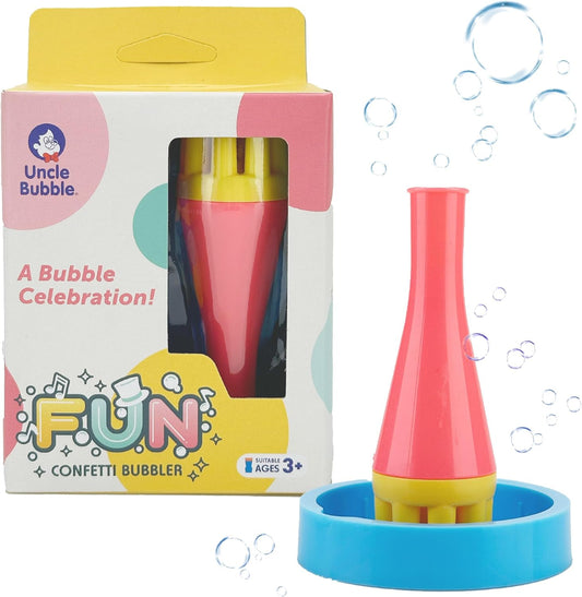 Uncle Bubble Blower for Kids and Toddlers, Uncle Bubble Mini Bubble Blower Makes Thousands of Bubbles Ease, Durable Outdoor Toy