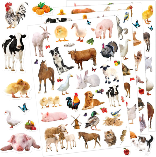 Farm Animals Stickers 720 Count Farm Animal Barnyard Cow Sheep Chicken Stickers Party Favors Gifts Sticky Decor for Scrapbook Calendar Planner Gift Wrap Decor